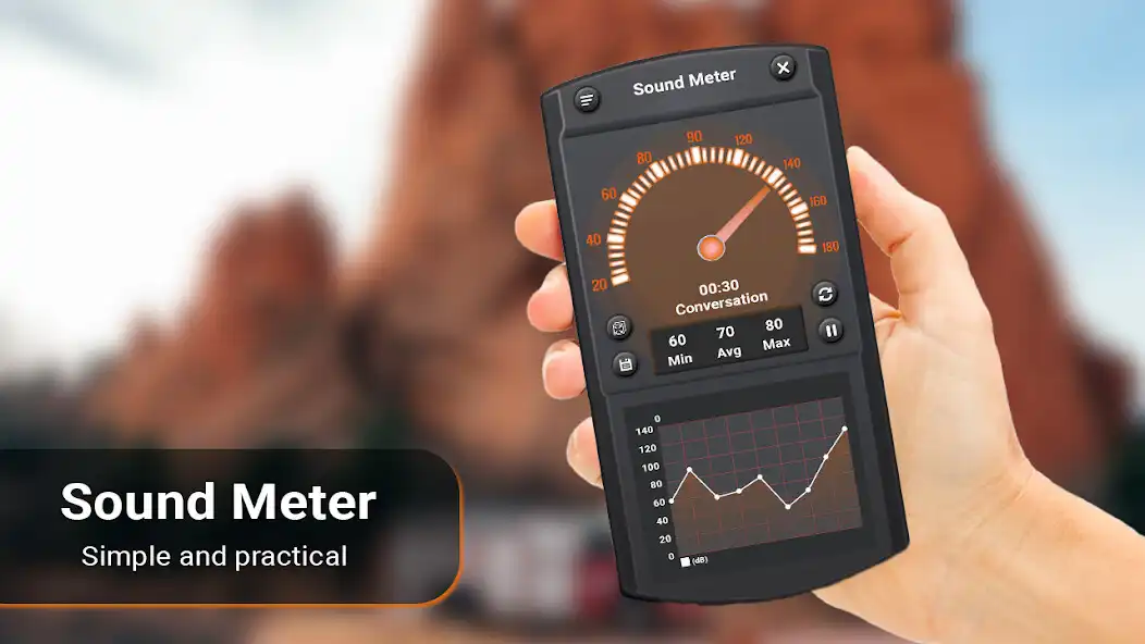 Play Sound Meter - Decibel Level  and enjoy Sound Meter - Decibel Level with UptoPlay