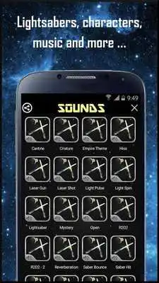 Play Sounds and audio effects of laser swords