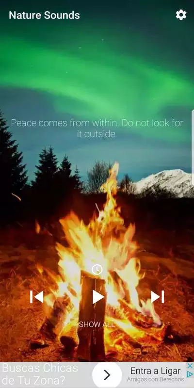 Play Sounds of nature to meditate