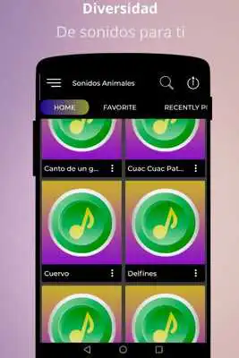 Play Sounds of real animals