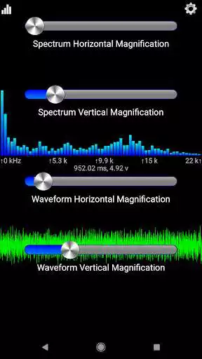 Play Sound View Spectrum Analyzer as an online game Sound View Spectrum Analyzer with UptoPlay