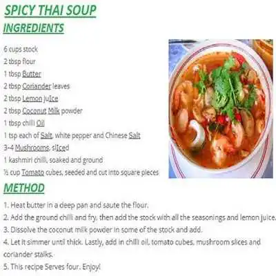 Play Soup Recipes In English