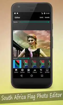 Play South Africa Flag Photo Editor Play South Africa Flag Photo Editor
