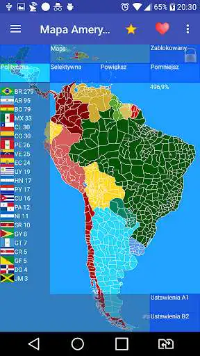 Play South America Map as an online game South America Map with UptoPlay