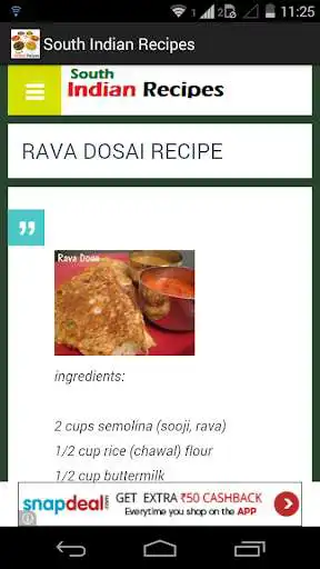 Play South Indian food recipes as an online game South Indian food recipes with UptoPlay