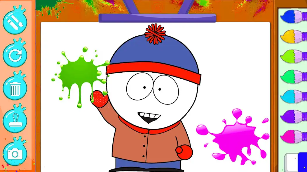 Play South Park Kenny Coloring Game as an online game South Park Kenny Coloring Game with UptoPlay