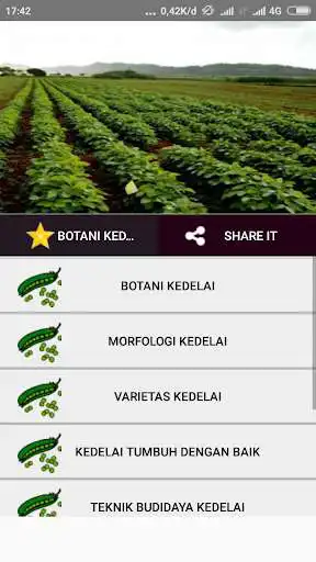 Play APK Soybean Cultivation  and enjoy Soybean Cultivation with UptoPlay com.serangga.budidayatanamankedelai