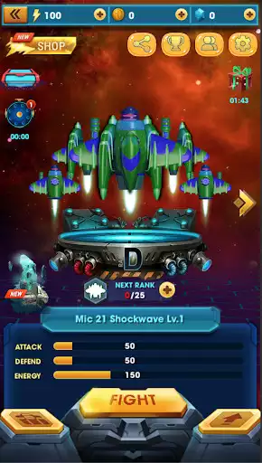 Play Space Attack: Galaxy Alien Shooter as an online game Space Attack: Galaxy Alien Shooter with UptoPlay