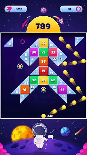 Play SpaceBalls - Bricks Breaker  and enjoy SpaceBalls - Bricks Breaker with UptoPlay