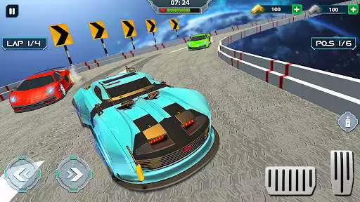 Play Space Car Mega Ramp Car Games as an online game Space Car Mega Ramp Car Games with UptoPlay