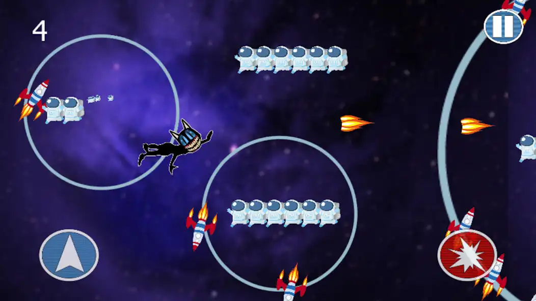 Play Space Cartoon Cat as an online game Space Cartoon Cat with UptoPlay