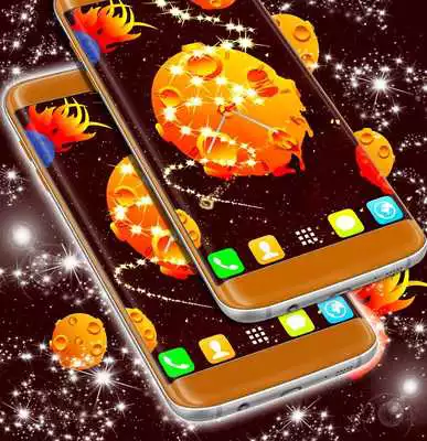 Play Space Clock Live Wallpaper Hd