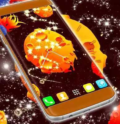 Play Space Clock Live Wallpaper Hd