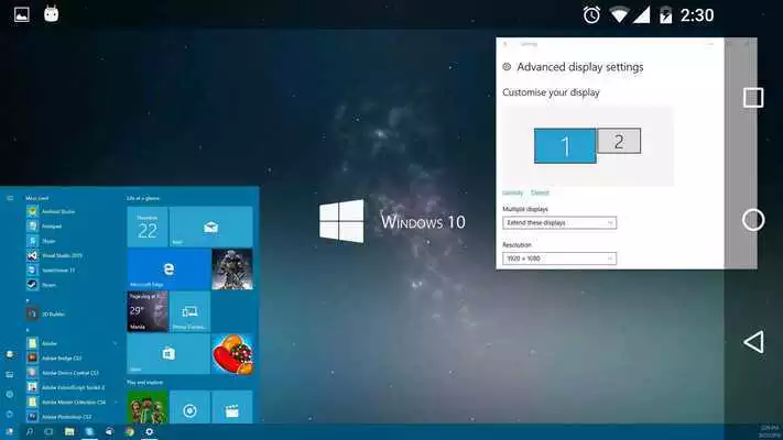 Play spacedesk (remote display)