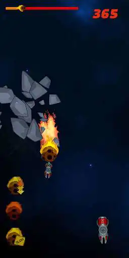 Play SpaceFall as an online game SpaceFall with UptoPlay