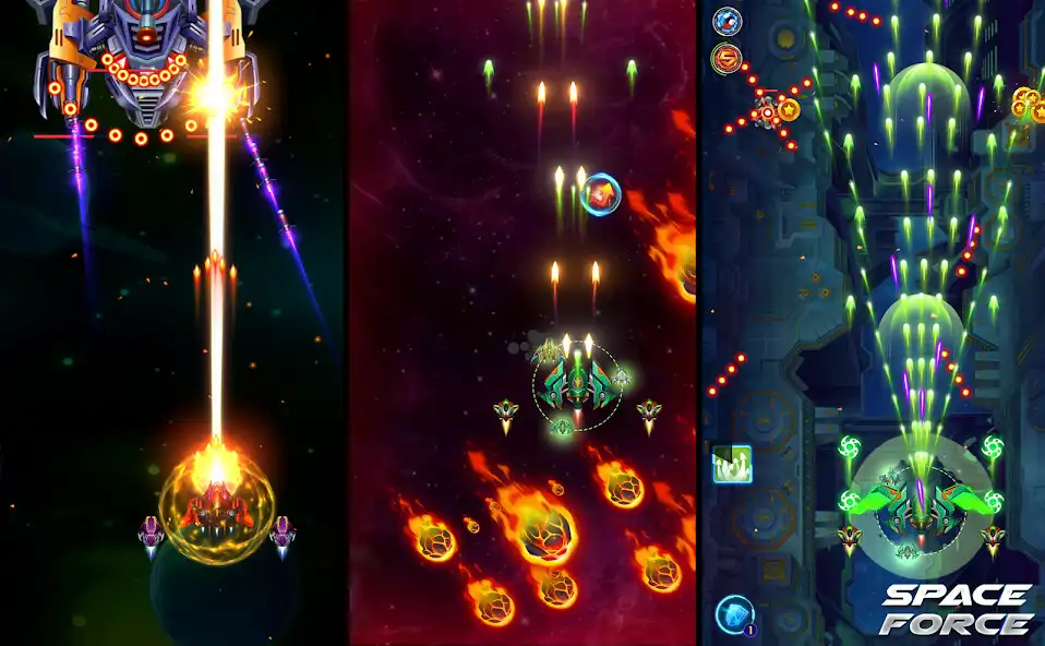 Play Space Force War: Galaxy Attack as an online game Space Force War: Galaxy Attack with UptoPlay