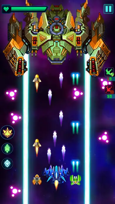 Play Space Galaxy Shooter as an online game Space Galaxy Shooter with UptoPlay