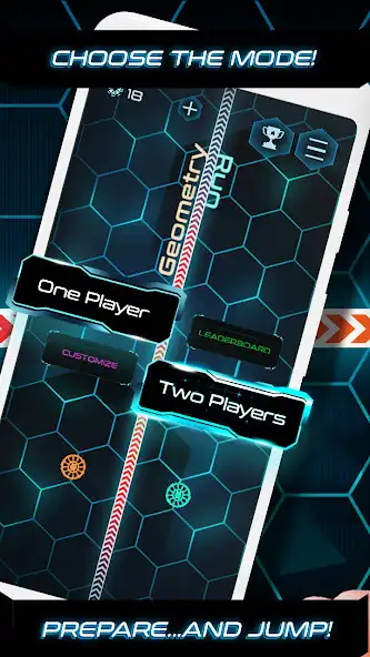 Play Space Geometry Challenge: Neon Galaxy Running as an online game Space Geometry Challenge: Neon Galaxy Running with UptoPlay