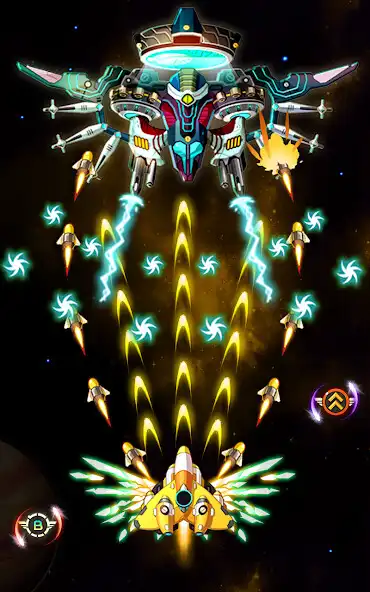 Play Space Hunter: Galaxy Attack Arcade Shooting Game as an online game Space Hunter: Galaxy Attack Arcade Shooting Game with UptoPlay