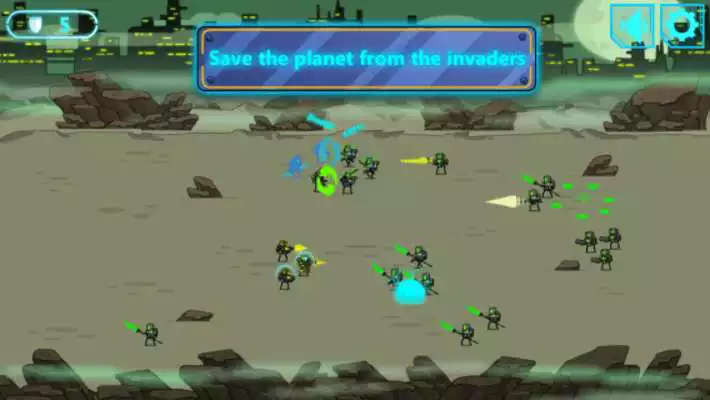 Play Space Invasion! Free strategy