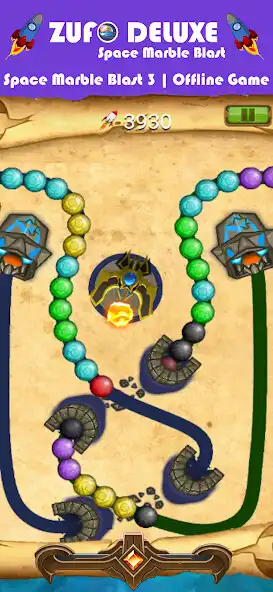 Play Space Marble Blast Zuma Clasic as an online game Space Marble Blast Zuma Clasic with UptoPlay