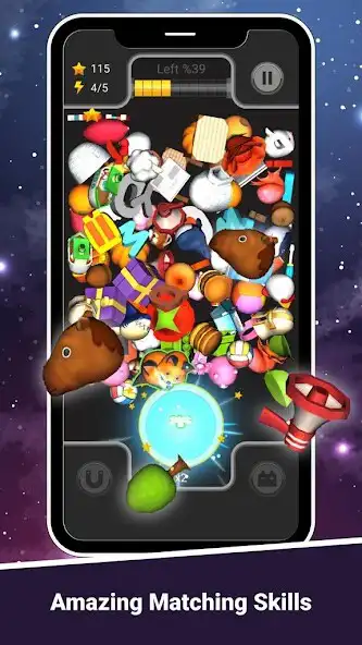 Play Space Match 3D - Puzzle Game as an online game Space Match 3D - Puzzle Game with UptoPlay