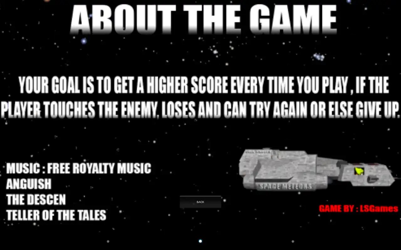 Play Space Meteors