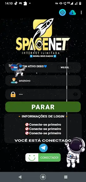 Play SPACENET TELEGRAM as an online game SPACENET TELEGRAM with UptoPlay