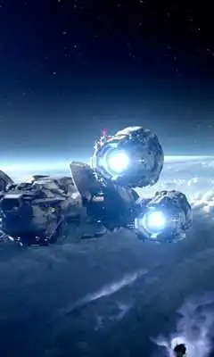 Play Spaceship Live Wallpaper