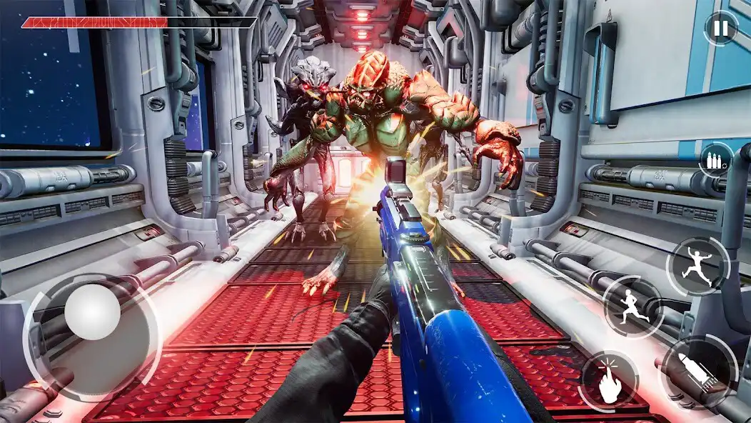 Play Space Shooter Alien Games FPS as an online game Space Shooter Alien Games FPS with UptoPlay