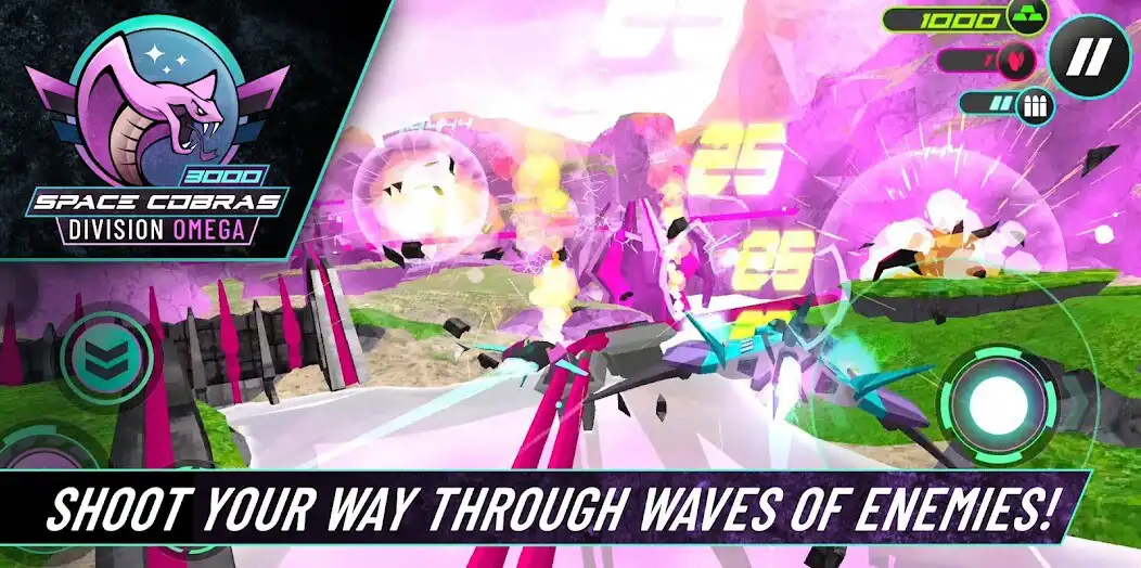 Play Space shooter - Space Cobras 3000 as an online game Space shooter - Space Cobras 3000 with UptoPlay