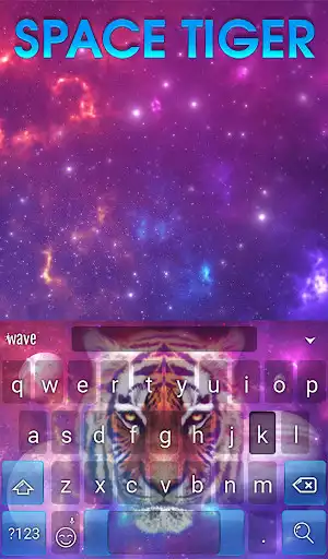 Play Space Tiger Animated Keyboard + Live Wallpaper as an online game Space Tiger Animated Keyboard + Live Wallpaper with UptoPlay