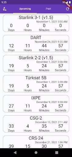 Play SpaceXLaunches