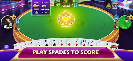 Play Spades Frenzy as an online game Spades Frenzy with UptoPlay