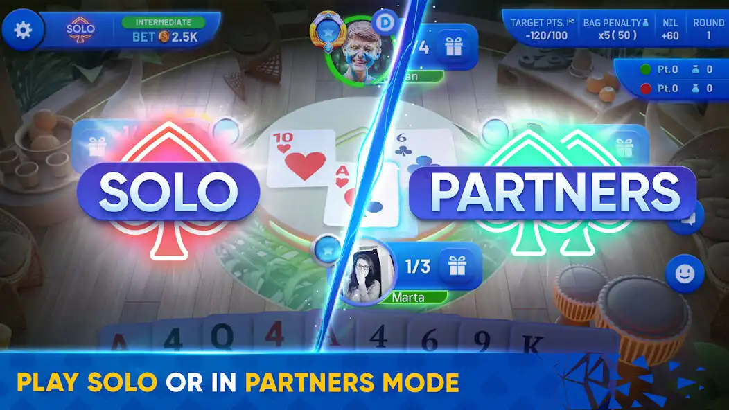 Play Spades Masters - Card Game as an online game Spades Masters - Card Game with UptoPlay