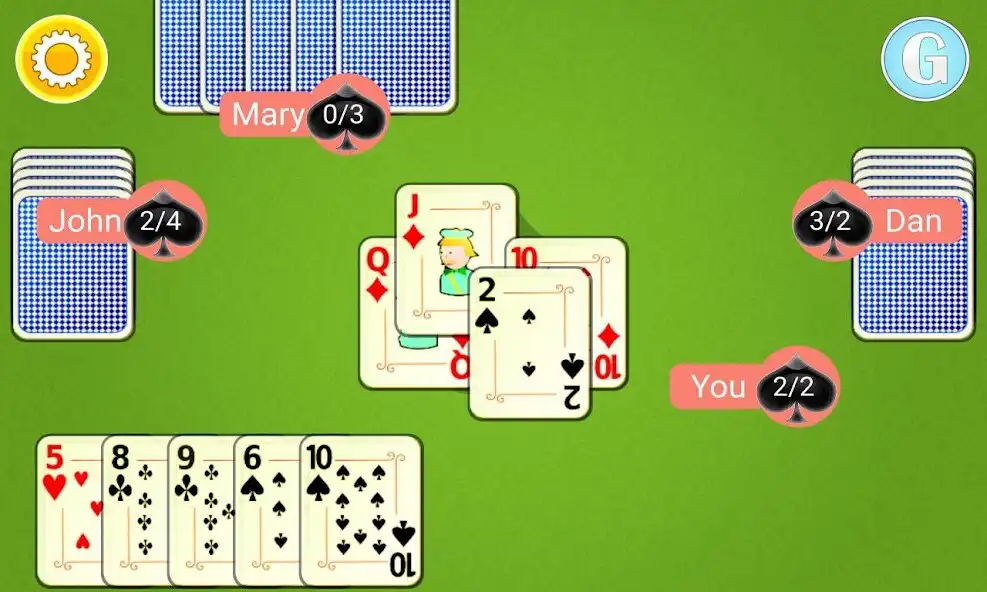 Play Spades Mobile as an online game Spades Mobile with UptoPlay