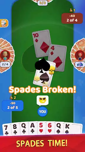 Play Spades Offline - Card Game  and enjoy Spades Offline - Card Game with UptoPlay