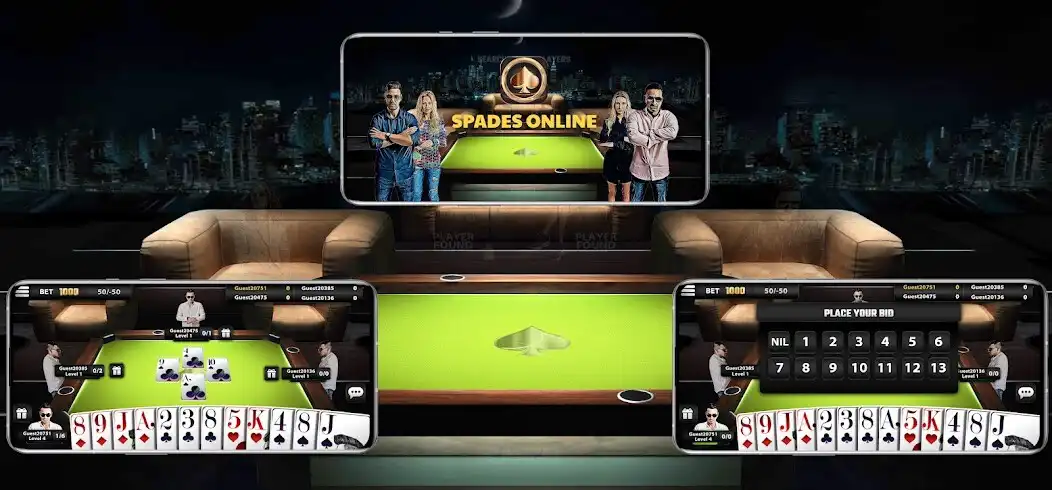 Play Spades Online: Solitaire Games  and enjoy Spades Online: Solitaire Games with UptoPlay