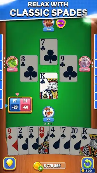 Play Spades Saga: Offline Card Game  and enjoy Spades Saga: Offline Card Game with UptoPlay