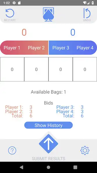 Play Spades Score (RN) as an online game Spades Score (RN) with UptoPlay