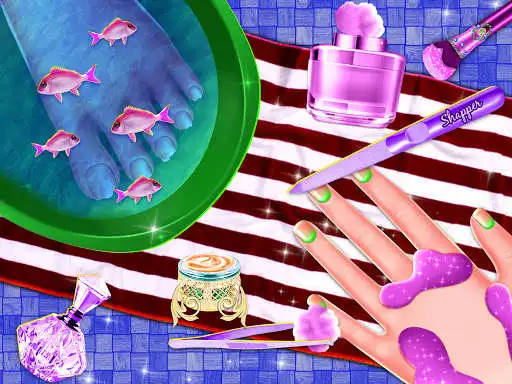 Play Spa Makeover Fun with Daddy as an online game Spa Makeover Fun with Daddy with UptoPlay