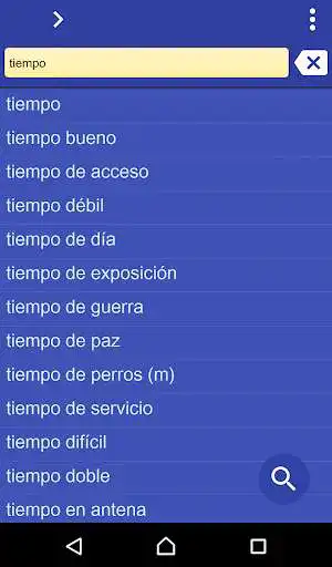 Play Spanish Finnish dictionary