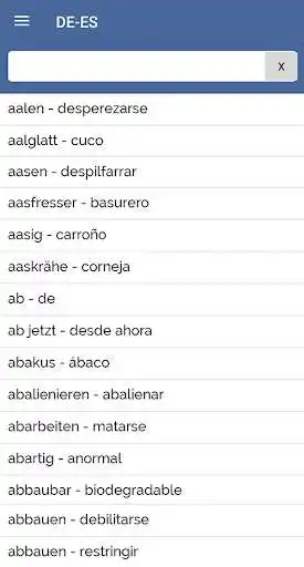 Play Spanish German Dictionary (OFFLINE) as an online game Spanish German Dictionary (OFFLINE) with UptoPlay