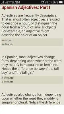 Play Spanish Grammar basic