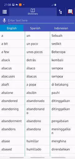 Play Spanish Indonesian dictionary  and enjoy Spanish Indonesian dictionary with UptoPlay