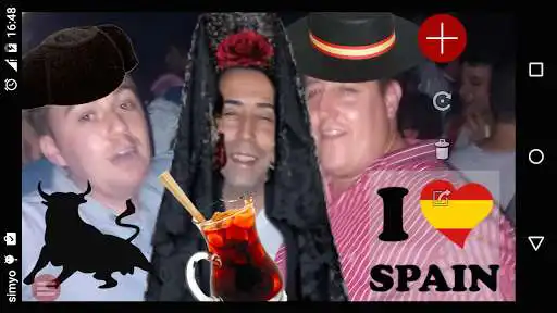 Play APK Spanish Life photo stickers  and enjoy Spanish Life photo stickers with UptoPlay com.palmeralabs.spanish_culture_party_stickers
