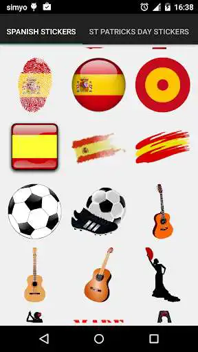 Play APK Spanish Life photo stickers  and enjoy Spanish Life photo stickers with UptoPlay com.palmeralabs.spanish_culture_party_stickers