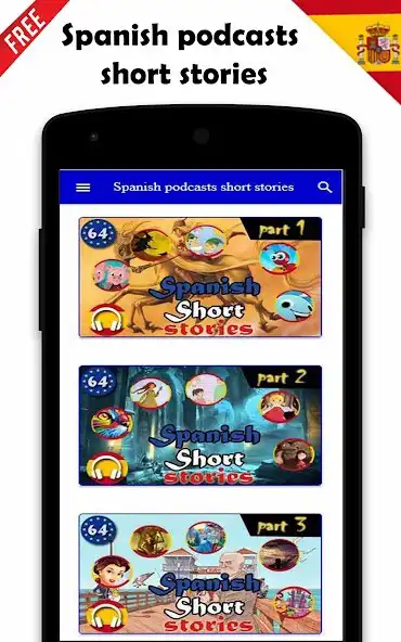 Play Spanish Podcasts short stories  and enjoy Spanish Podcasts short stories with UptoPlay