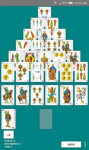 Play Spanish Pyramid Solitaire