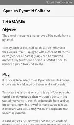 Play Spanish Pyramid Solitaire